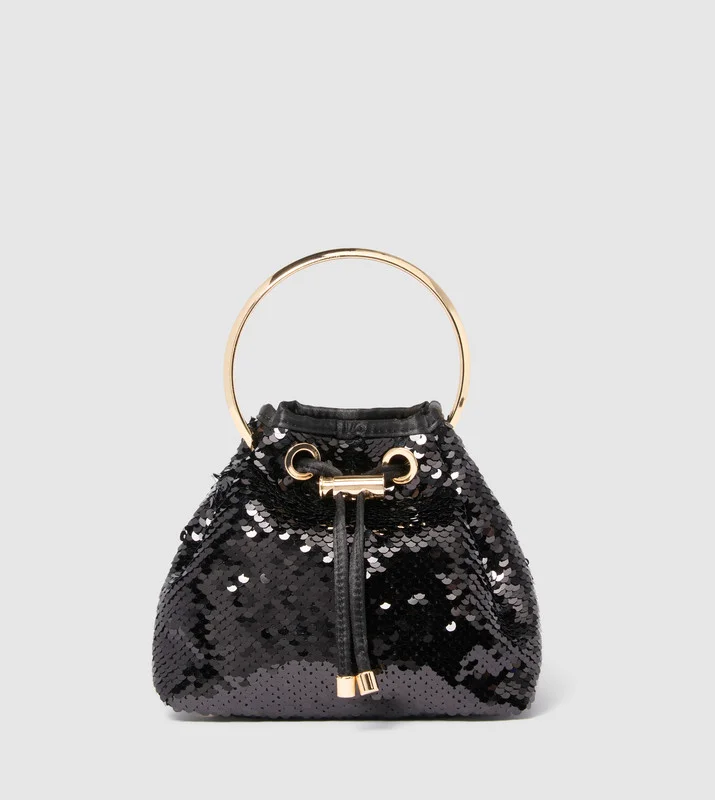 forever new  STELLA Sequined Drawstring Bag for Women | Best Price UAE